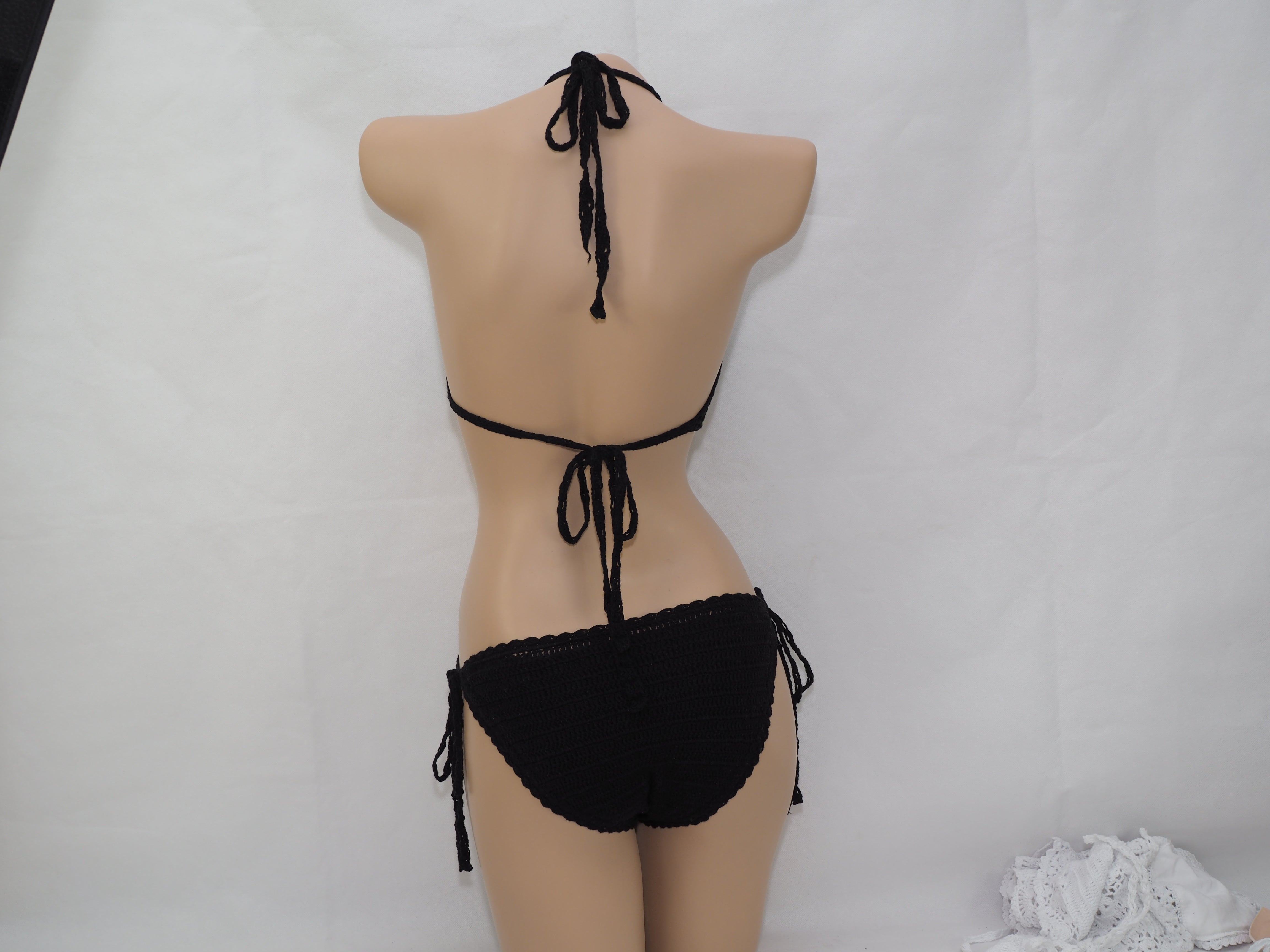 Triangle Tassel Bikini Crocheted Swimwear Sexy Knitting Bikini Bella Mia
